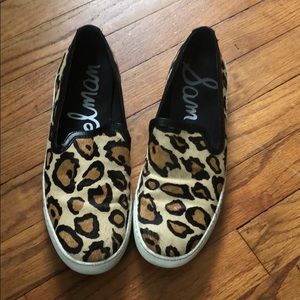 Sam Edelman Leopard Slip on Sneakers